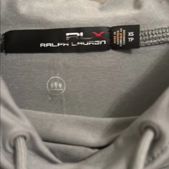 Ralph Lauren Gray Hooded Long Sleeve Top - Picture 3 of 4
